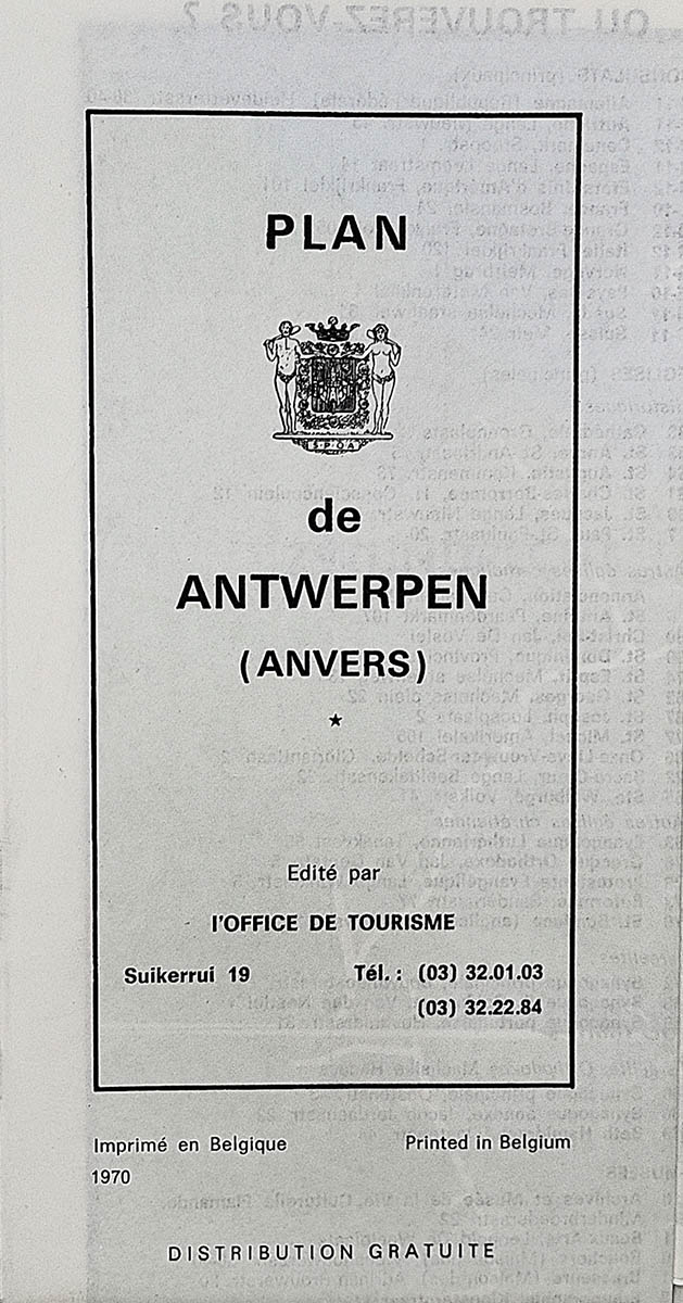 Plan de Antwerpen (Anvers)